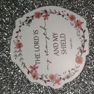 GOD WATERPOOF Sticker Bible floral